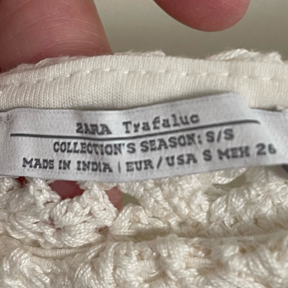 Zara White Knit Dress - Picture 4 of 6